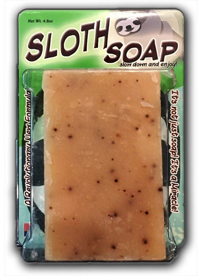 Gears Out Bodacious Bath Sloth Soap Handcrafted Bath Soap Made With Coffee Grounds 1 Bar - Image 5