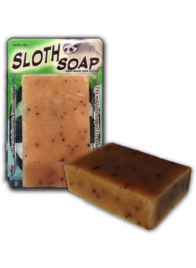 Gears Out Bodacious Bath Sloth Soap Handcrafted Bath Soap Made With Coffee Grounds 1 Bar - Image 1
