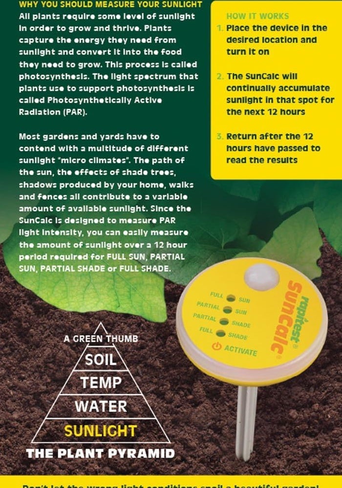 Luster Leaf Rapitest SunCalc Precision Sunlight Measuring Device - Image 2