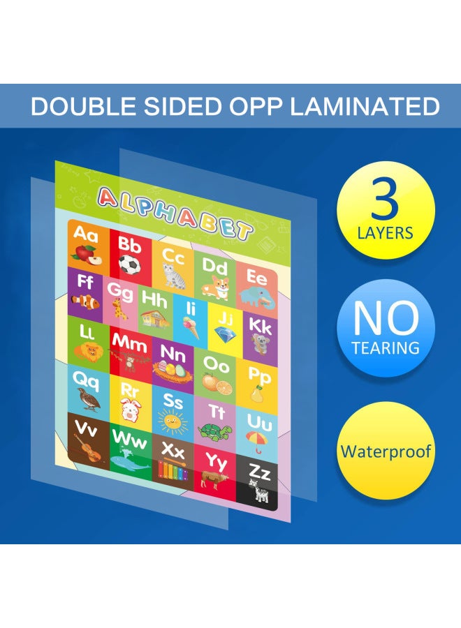 Spot Children's Early Childhood Education Cartoon Decorative Painting Enlightenment English Wall Chart Early Childhood Education Poster-Specifications:B Educational Posters -16 Sheets/set  - Image 5
