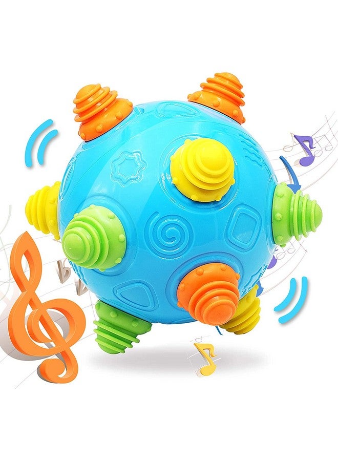 VANLINNY Toddlers Baby Music Shake Ball Toy Bumble Ball for Babies,Dancing Bumpy & Interactive Sounds Crawl Toy, Best Bouncing Sensory Learning Gift for 3+ Year Old Boys&Girls. - Image 1