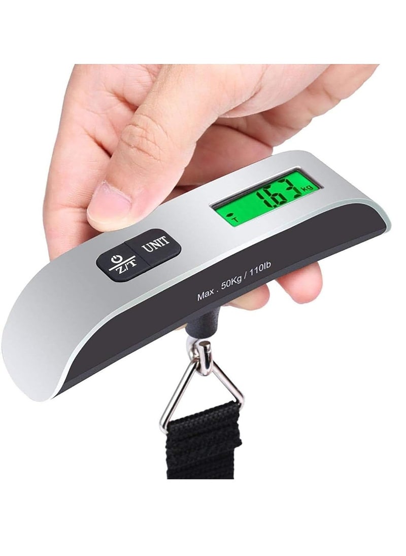 Generic - Digital Hanging Luggage Scale - Portable Handheld Baggage Scale with LCD Display, 50kg/110lb Capacity - Image 1