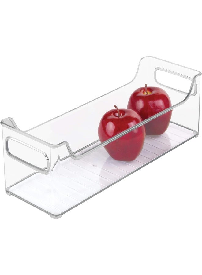 InterDesign iDesign Plastic Fridge and Freezer Storage Organizer Bin with Handles, Clear Container for Food, Drinks, Produce Organization - Image 1