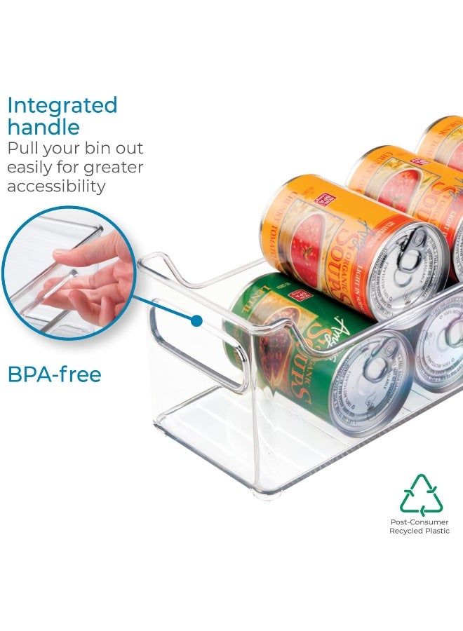 InterDesign iDesign Plastic Fridge and Freezer Storage Organizer Bin with Handles, Clear Container for Food, Drinks, Produce Organization - Image 5