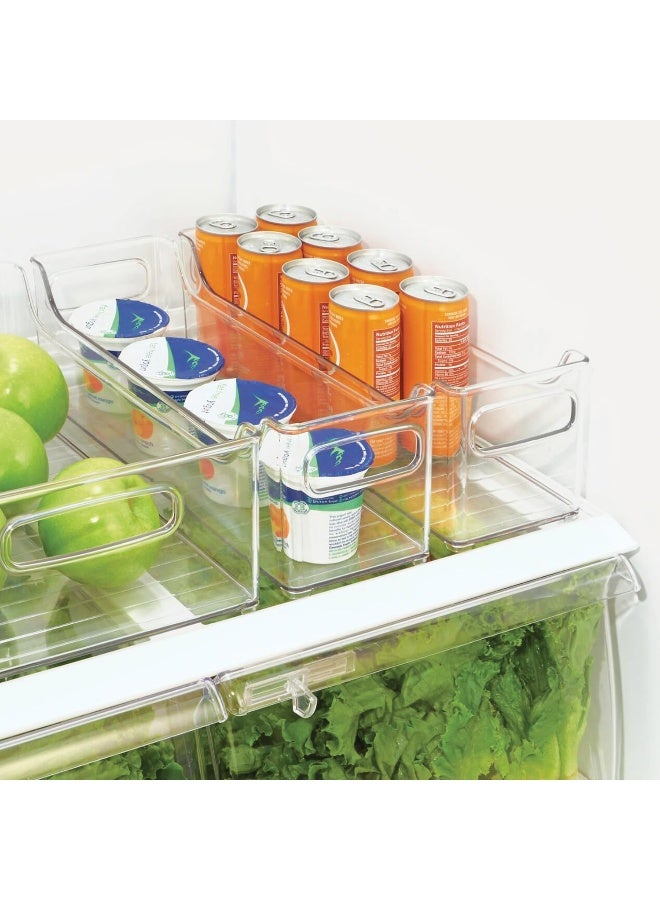 InterDesign iDesign Plastic Fridge and Freezer Storage Organizer Bin with Handles, Clear Container for Food, Drinks, Produce Organization - Image 4