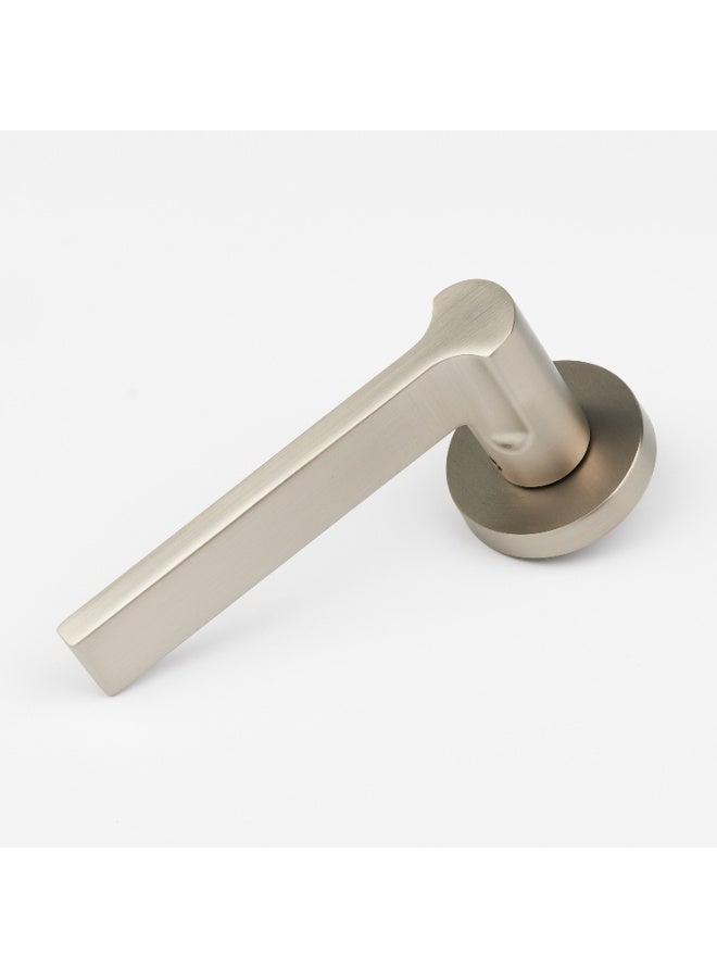 CINCINNO Aurum Premium Anti-Rust Zinc Door Handle Pair – Durable & Stylish for Home & Office, UV Protection, 2-Year Color & 5-Year Mechanical Warranty, Salt Spray Tested (Satin Nickel) - Image 3