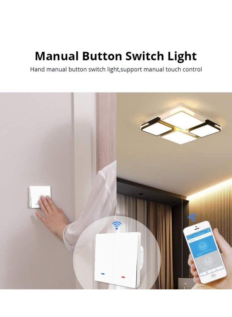 TUYA JiaFeng Smart Switch, Remote Control Switch, Wall Panel Switch, Wireless Kinetic Energy Switch, Mini Smart Switch, Wireless Light Switch Group Control, Safe for Home Appliances Lighting Equipment - Image 4