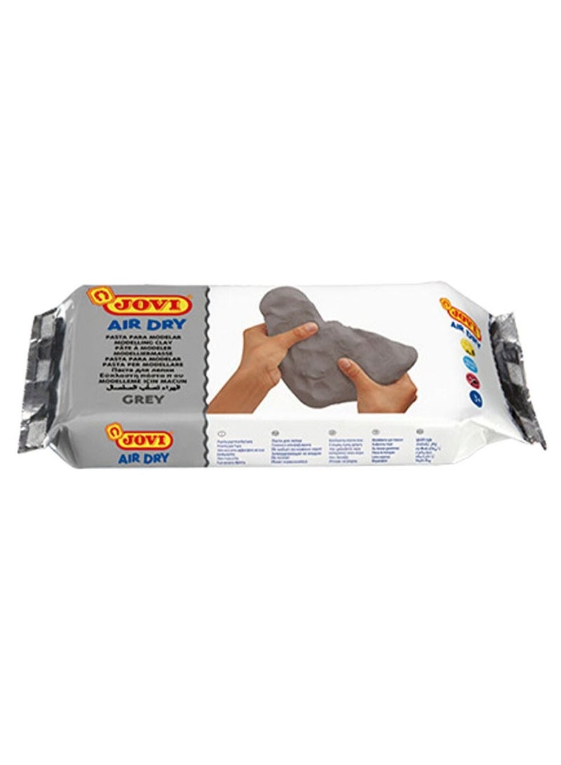 JOVI 2-Piece Air Dry Modelling Clay 500gm Grey - Image 2