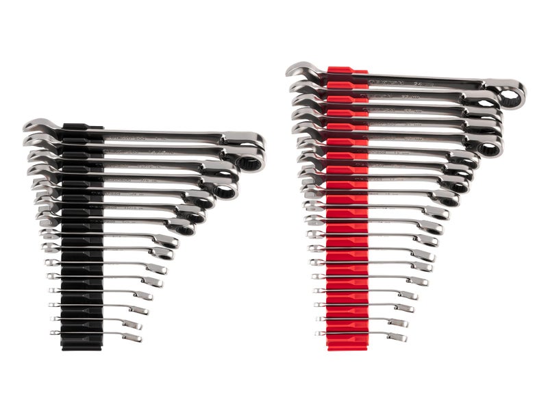 TEKTON Reversible 12Point Ratcheting Combination Wrench Set with Modular Organizers 34Piece 141 in 624 mm WRC94305