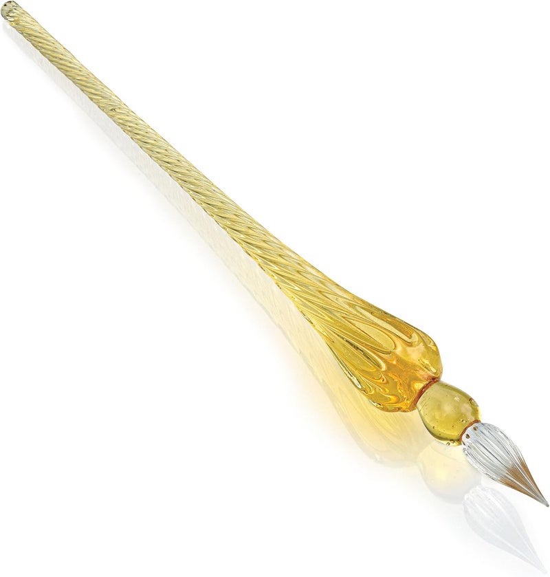 Herbin Round Glass Pen with Gift Box - Sand