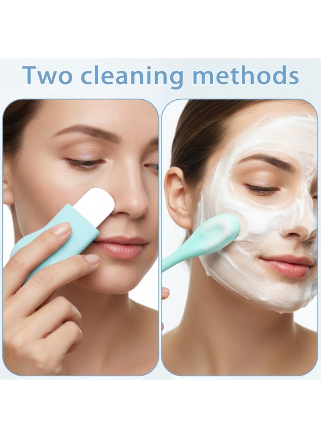 2PCS Silicone Blackhead Remover Tool Face Mask Applicator Tool Facial Spatula for Cleansing Exfoliating Face Brushes Mask Applicator Spatula for Deep Cleansing Women Men - Image 3