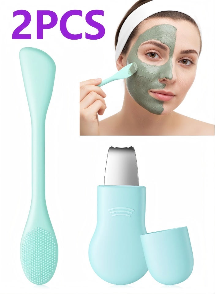 2PCS Silicone Blackhead Remover Tool Face Mask Applicator Tool Facial Spatula for Cleansing Exfoliating Face Brushes Mask Applicator Spatula for Deep Cleansing Women Men - Image 1