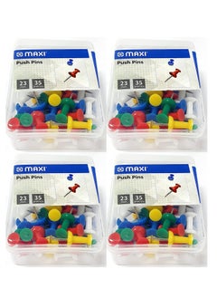 4-Pack Push Pin Set Multicolour