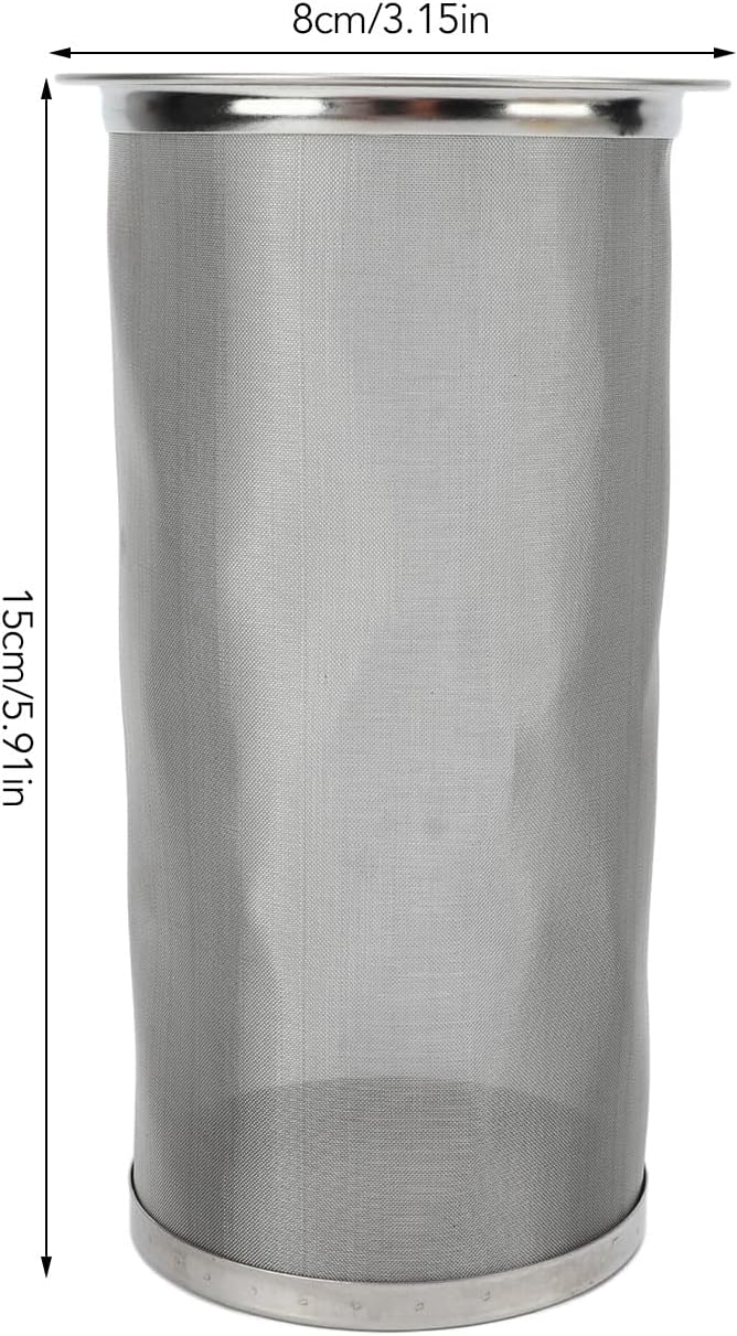 Desert area eligible deliver Tyenaza Cold Brew Coffee Filter, Stainless Steel Reusable Wide Mouth Mesh Cylindrical Filter with White Gasket for Tea Coffee (8 * 15cm) Heavy load resistant KSA market compliant quality General need oriented design Simple multi-feature practical build Flexible trendy construction Bug proof seal Bulk storage easy optimized build Trendy varied sizing alternatives Local & cross border ship compatible Integrated warehouse solution Condition adaptive build All condition fit Practical design alternatives Easy assemble Heat resistant Precision made Stain resistant Moisture wear upgraded quality Wide daily application Individual & group usable All space matching look Popular trusted craftsmanship Oil resistant Regional distribution available - Image 2