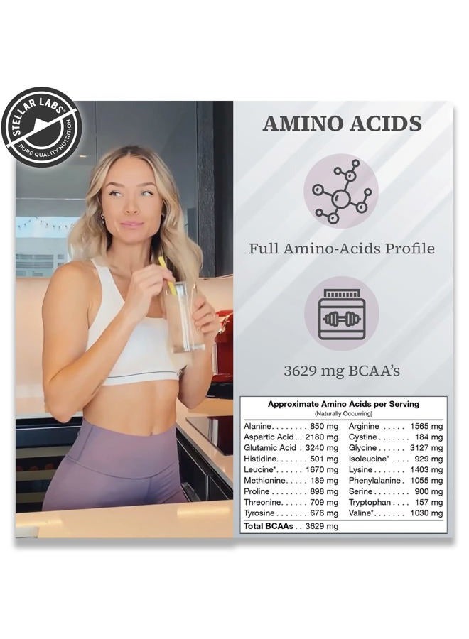 Stellar Labs Vegan Protein Powder with BCAA's & Antioxidants | Certified Low FODMAP, Non GMO, Gluten Free, Soy Free, Low Carb, with Stevia | Lean Plant Based Protein Powder Shakes | Vanilla - Image 3