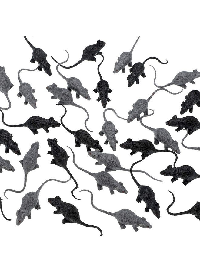 Gejoy 36 Pieces Realistic Mouse Fake Mouse Plastic Mini Rats For Halloween Decoration Supplies - Image 1