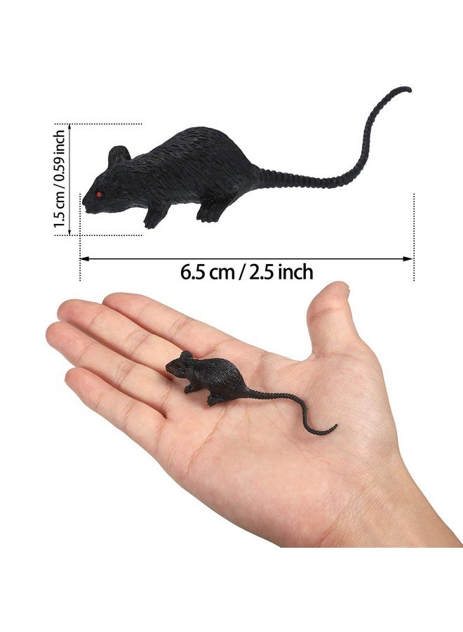 Gejoy 36 Pieces Realistic Mouse Fake Mouse Plastic Mini Rats For Halloween Decoration Supplies - Image 3