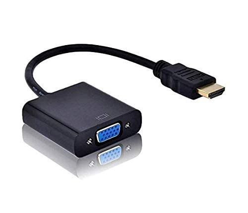 ETZIN محول ETZIN HDMI إلى VGA مع صوت 3.5 مم، محول HDMI إلى VGA مطلي بالذهب (ذكر إلى أنثى) للكمبيوتر، سطح المكتب، اللابتوب، الكمبيوتر الشخصي، الشاشة، البروجيكتور، تلفزيون عالي الدقة، مشغلات الوسائط، Xbox EPL-451H - Image 2