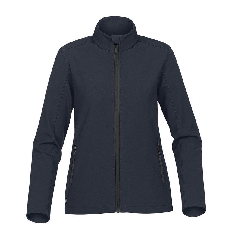 Stormtech Women’s Orbiter Softshell Jacket - Water-Repellent, Wind-Resistant Mid-Weight Fleece-Back Stretch Soft Shell for Outdoor, Work, Travel & Everyday Wear – Zippered Pockets & Urban Fit (Navy) - Image 2
