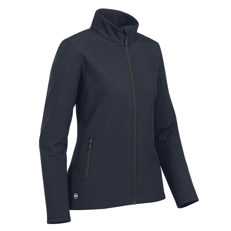 Stormtech Women’s Orbiter Softshell Jacket - Water-Repellent, Wind-Resistant Mid-Weight Fleece-Back Stretch Soft Shell for Outdoor, Work, Travel & Everyday Wear – Zippered Pockets & Urban Fit (Navy) - Image 3