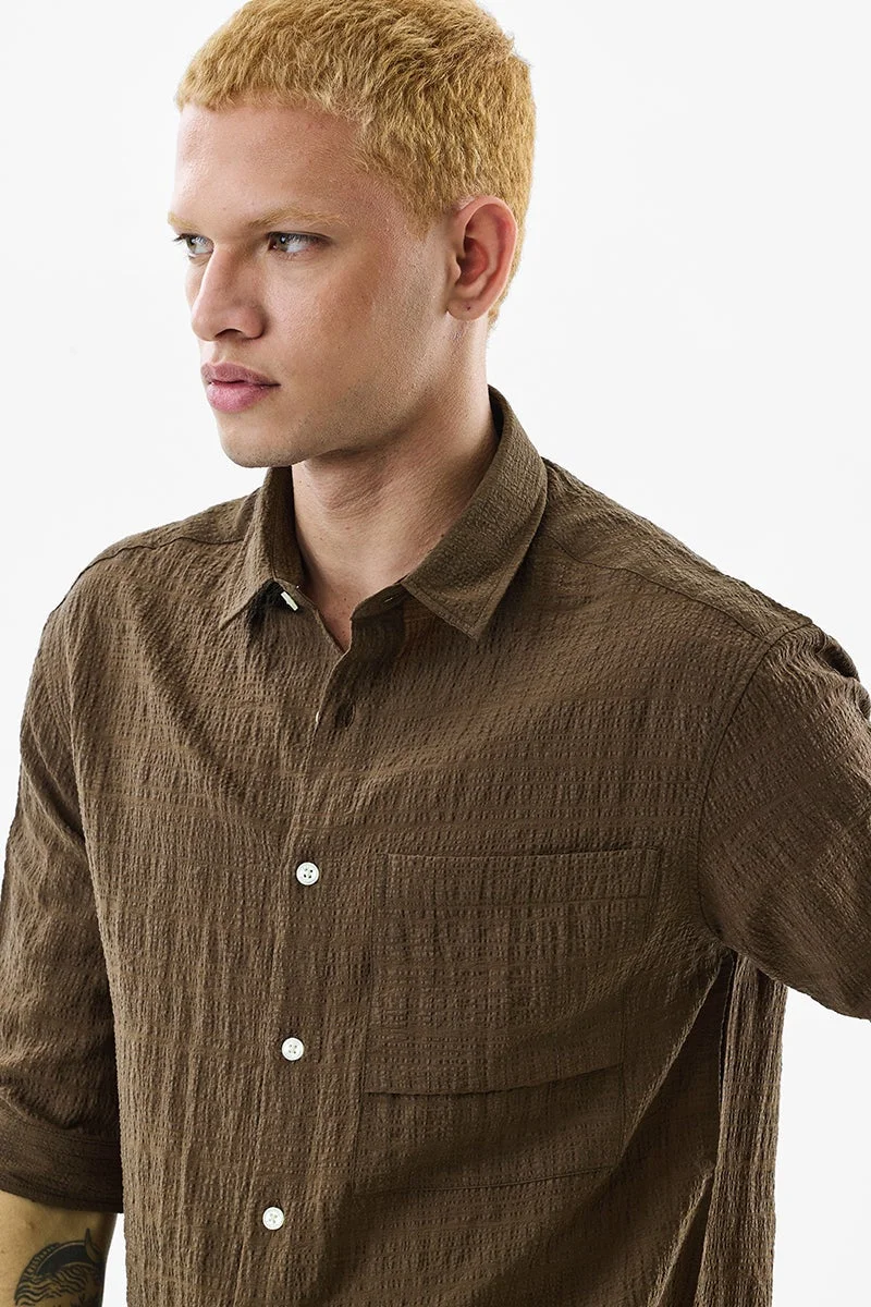 سنيتش قميص سيزاكر مجعد كبير الحجم