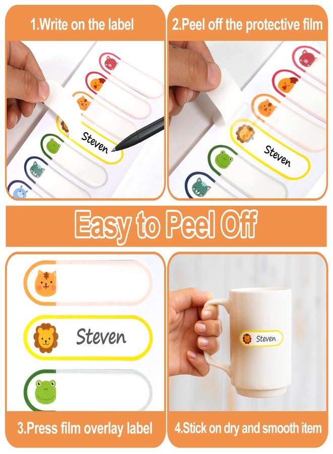 Jactales Name Label Stickers for Kids Toddlers School Stuff Supplies & Daycare Baby Bottles, Waterproof and Washable Back to School Name Labels - Easy Peel and Stick,Pack of 136. - Image 4