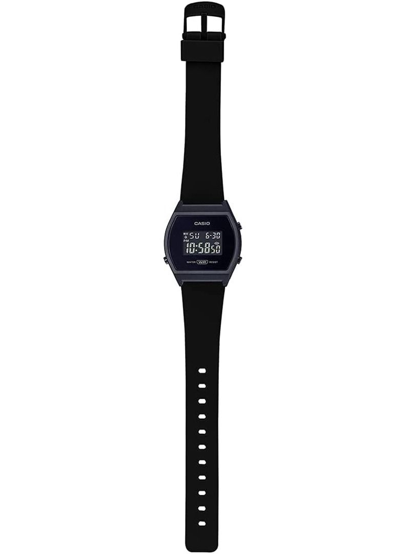 كاسيو Casio Vintage Series Digital Black Dial Unisex Adult Watch  LW-204-1BDF - Image 4