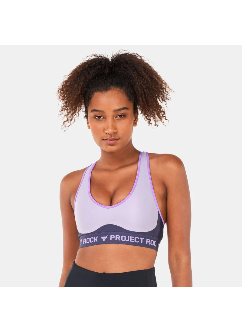 اندر ارمور Women's Project Rock Crossback Disrupt Sports Bra