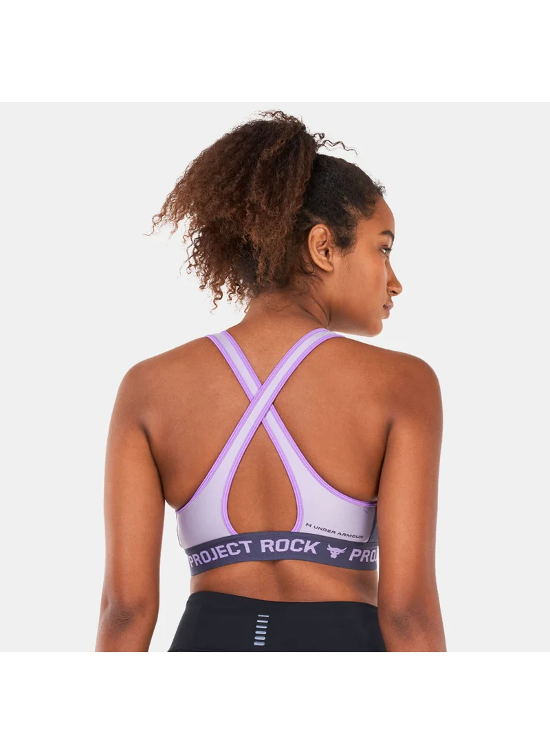 اندر ارمور Women's Project Rock Crossback Disrupt Sports Bra