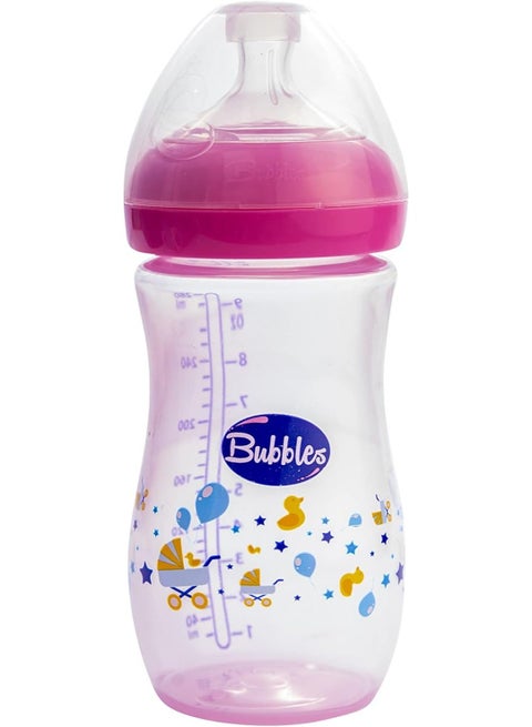 ببرونة بابلز ناتشورال 280مل لعمر6 شهور بينك رسومات متعددة