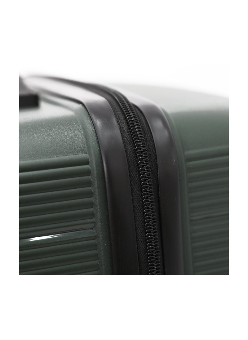 MELIFE - Durable PP Hard Shell Luggage Trolley Bag 3 Pieces Set,Green (S-20,M-24,L-28 Inch) - Image 1
