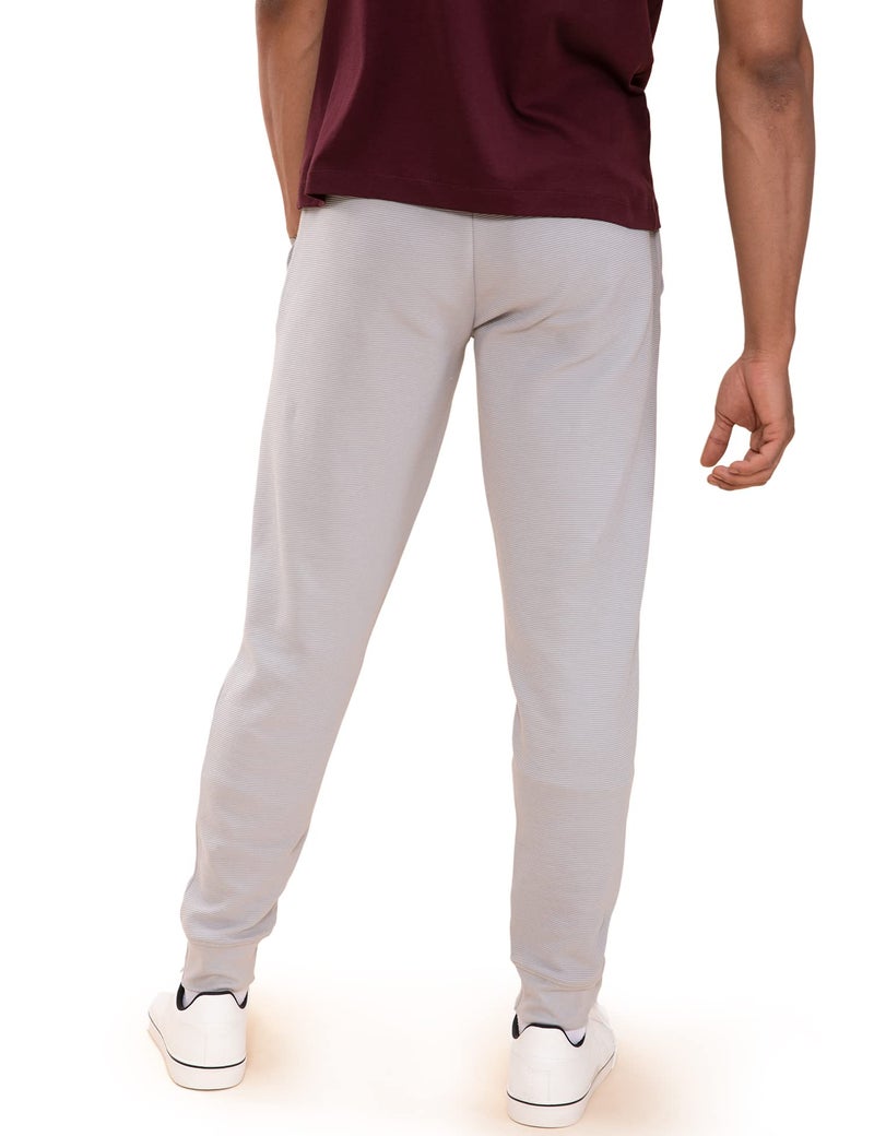 DAMENSCH Men's Constant Ottoman Fabric 500 Day Regular Fit Joggers - Swear Grey - Image 4