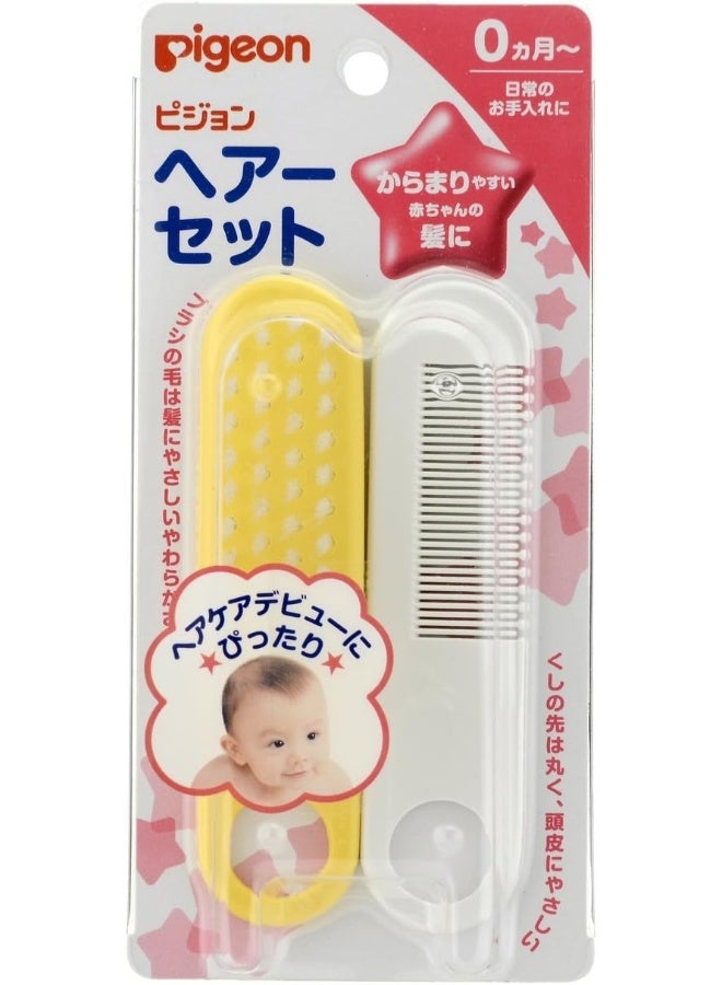PIGEON Baby Comb & Brush - Made in Japan - Image 1