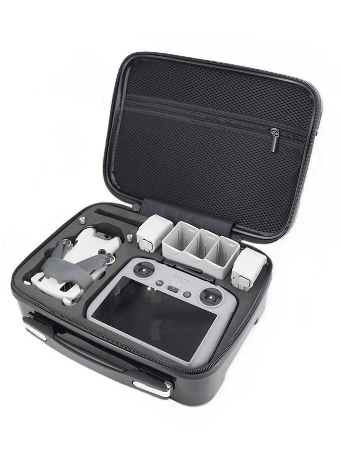 ارواق حقيبة تخزين محمولة قطعتين لملحقات طائرة DJI Mini 4 Pro بدون طيار (أسود وفضي) - Image 4