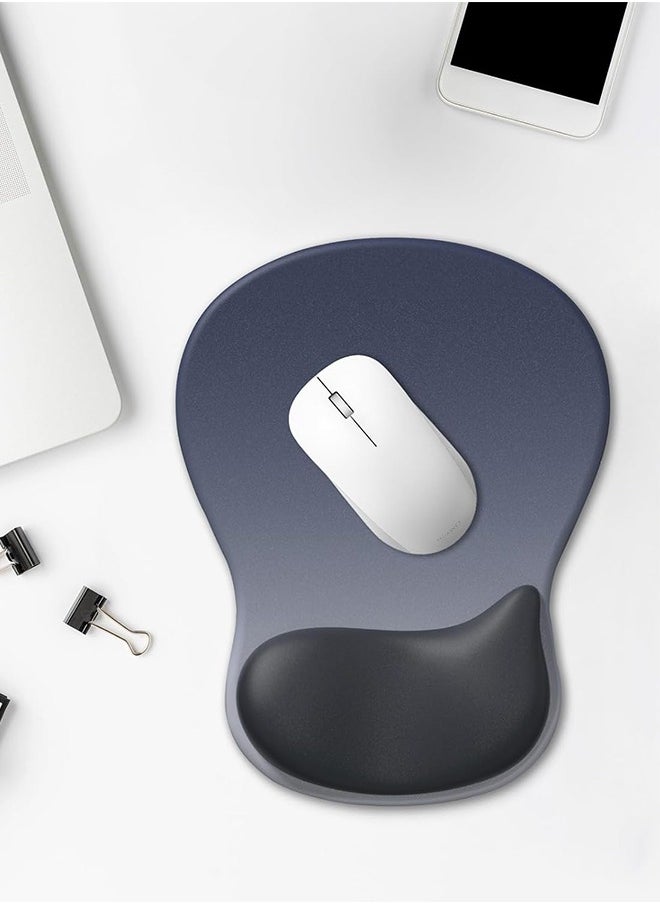 Generic - Mouse Pad, Gel Wrist Support Comfortable Ergonomic Mousepad with Smooth Rest Surface and Non-Slip PU Base for Pain Relief Computer Laptop Office Home - Image 1