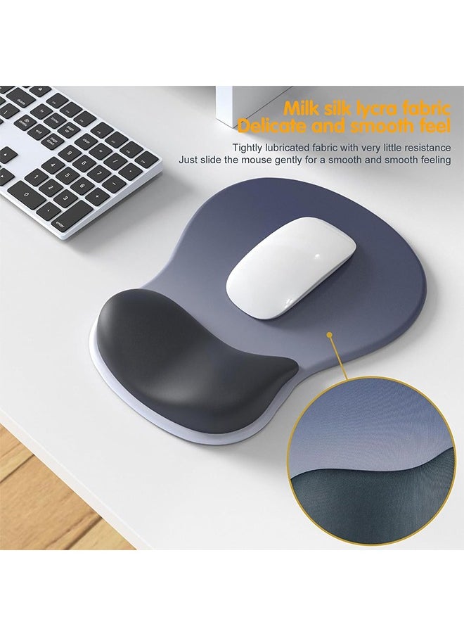 Generic - Mouse Pad, Gel Wrist Support Comfortable Ergonomic Mousepad with Smooth Rest Surface and Non-Slip PU Base for Pain Relief Computer Laptop Office Home - Image 1