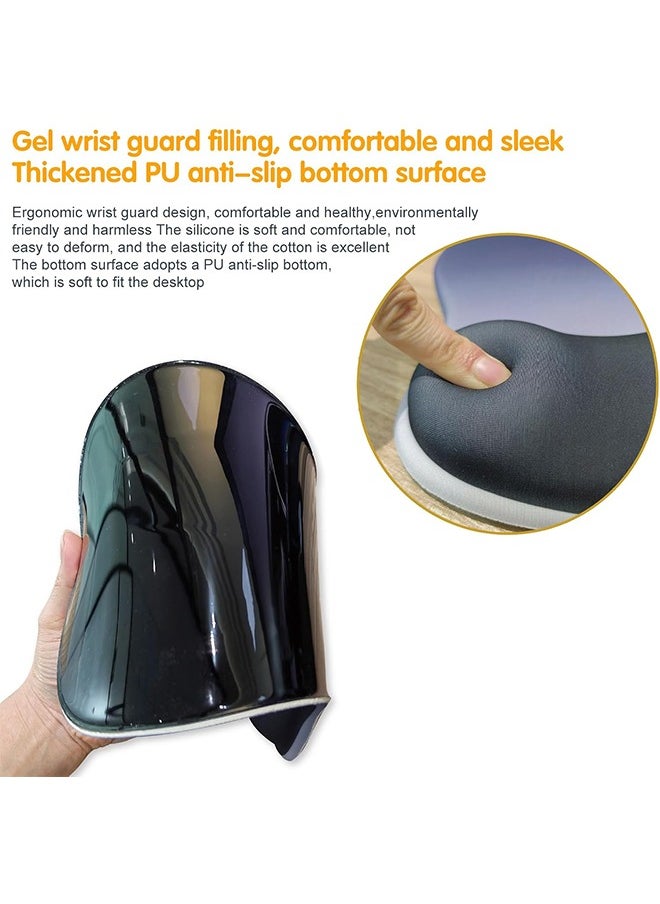Generic - Mouse Pad, Gel Wrist Support Comfortable Ergonomic Mousepad with Smooth Rest Surface and Non-Slip PU Base for Pain Relief Computer Laptop Office Home - Image 1