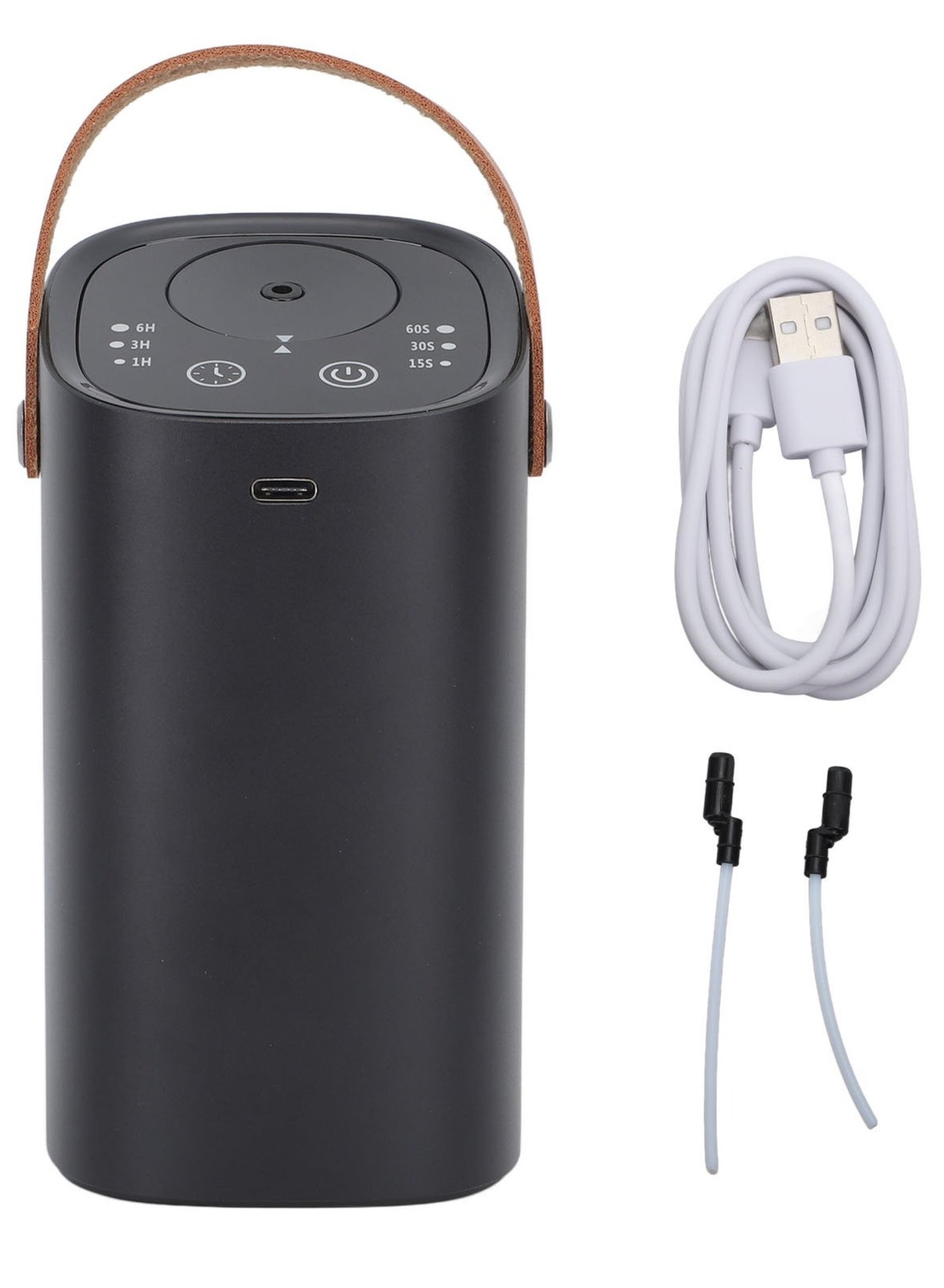 Portable USB Car Aromatherapy Diffuser, Intelligent Touch Screen, Waterless Aroma Machine for Automatic Relaxation, Car Charger Compatible, Compact Design for Easy Use