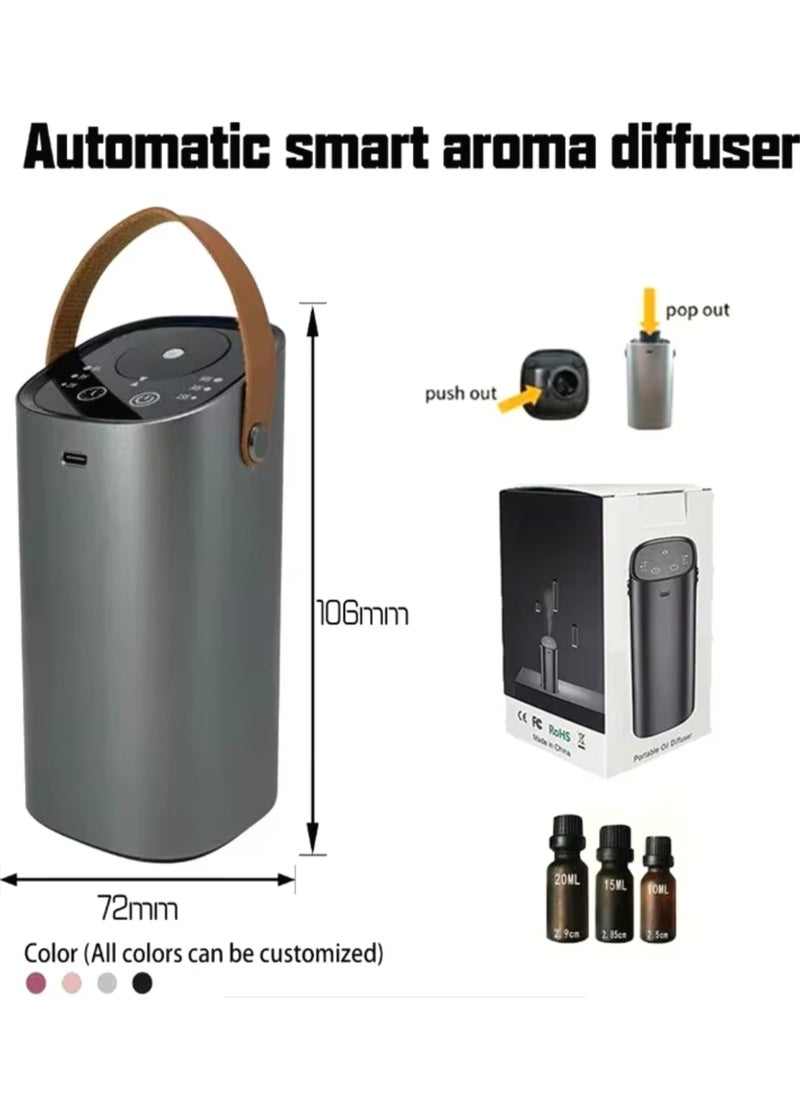 xinzhen - Portable USB Car Aromatherapy Diffuser, Intelligent Touch Screen, Waterless Aroma Machine for Automatic Relaxation, Car Charger Compatible, Compact Design for Easy Use - Image 1