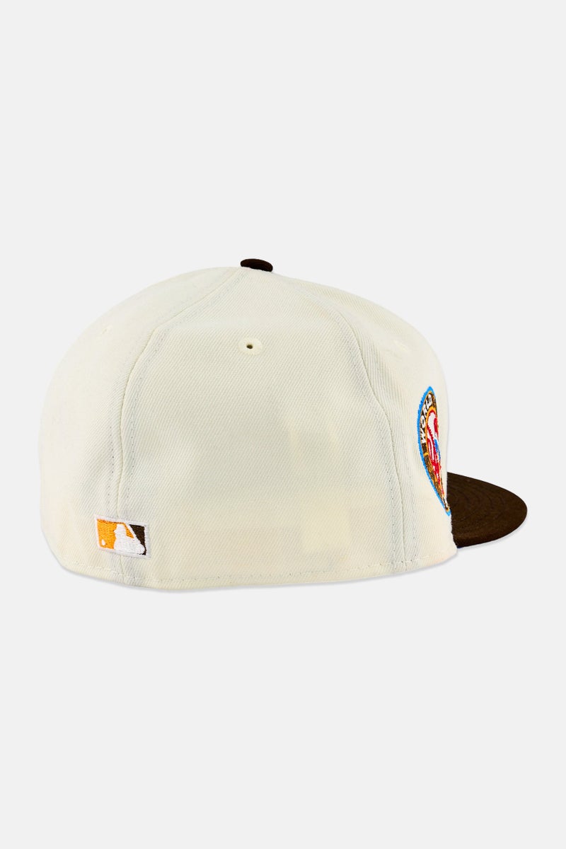 New Era x MLB Men New York Yankees Fitted Cap, Off White - Image 2