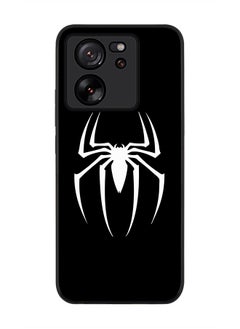Stylizedd Rugged Black Edge case for Xiaomi 13T / Xiaomi 13T Pro, Slim fit Soft Case Flexible Rubber Edges Anti Drop TPU Gel Thin Cover - Spidermark (Black)  - Image 1