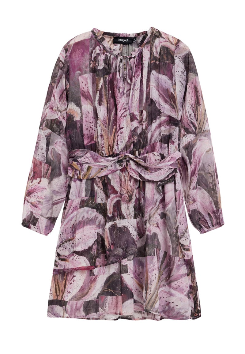 Desigual Womens Flowy Orchid Dress