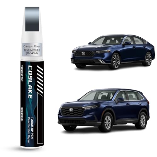COSLAKE Car Touch Up Paint(Canyon River Blue Metallic(B-640M)) for Honda, Car Paint Scratch Repair Kit, Quick & Easy Solution to Repair, 2 in 1 Scratch Remover Pen with Color-Matched - Image 1