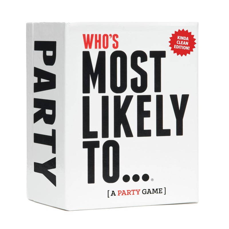DSS Games Who's Most Likely to...Kinda Clean Family Edition [A Party Game | Great for Adults & Teens | New Years Eve Party, Stocking Stuffer | Game Nights, NYE & Big Groups] - Image 1