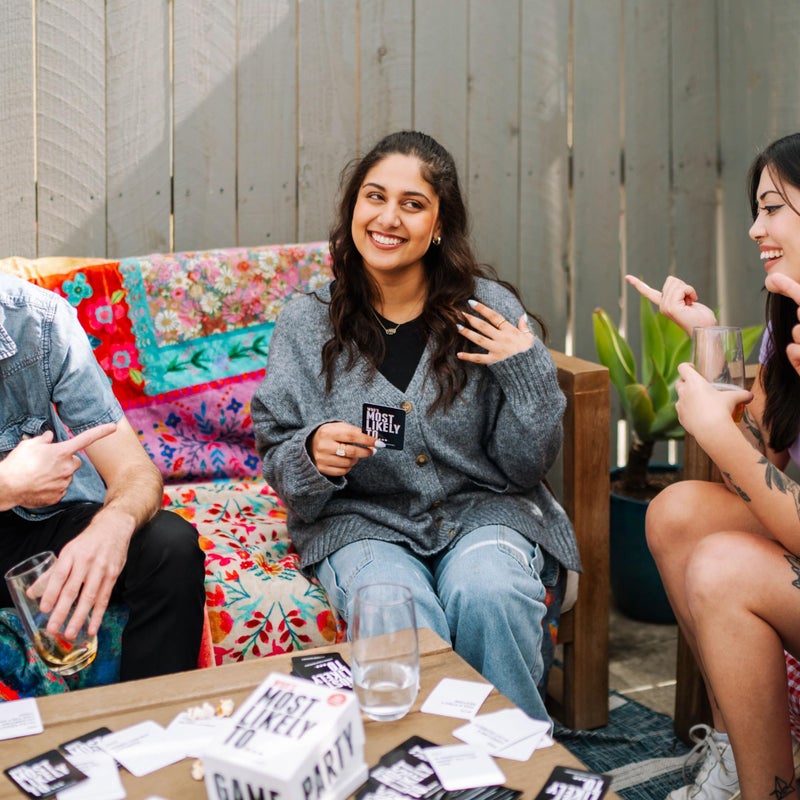DSS Games Who's Most Likely to...Kinda Clean Family Edition [A Party Game | Great for Adults & Teens | New Years Eve Party, Stocking Stuffer | Game Nights, NYE & Big Groups] - Image 2
