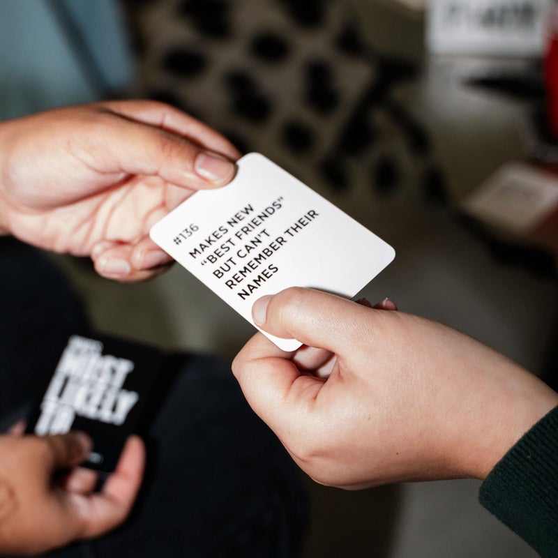 DSS Games Who's Most Likely to...Kinda Clean Family Edition [A Party Game | Great for Adults & Teens | New Years Eve Party, Stocking Stuffer | Game Nights, NYE & Big Groups] - Image 5