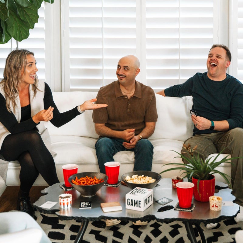 DSS Games Who's Most Likely to...Kinda Clean Family Edition [A Party Game | Great for Adults & Teens | New Years Eve Party, Stocking Stuffer | Game Nights, NYE & Big Groups] - Image 4