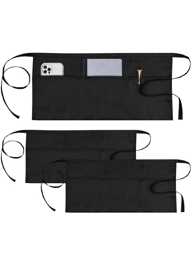 هومستر مآزر الخوادم، مآزر النادلات مع 3 مآزر، مآزر قصيرة للنساء مع مآزر الخوادم، نادلة، نادلة - Image 1