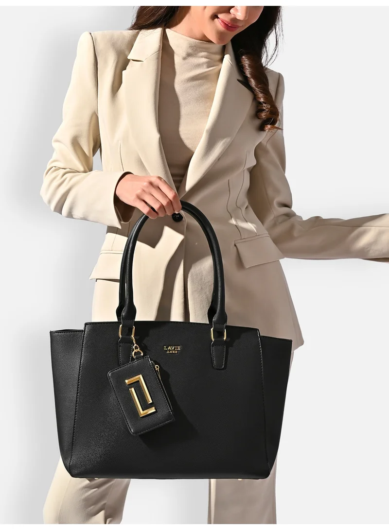 Lavie Luxe Women's  Duo Kelly Satchel Tote (Black)