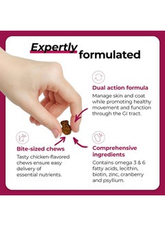 VetriScience Laboratories Hairball Remedy For Cats  60 Chews  Cat Supplements & Vitamins For Hairball Control And Digestive Support  - Image 3